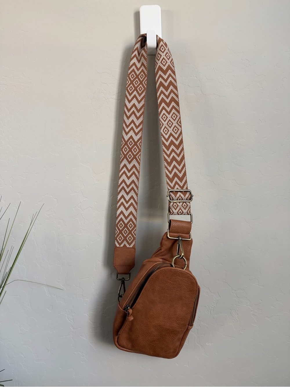 Urban Originals Vegan Leather Sling Bag Boho Crossbody Chest Bag